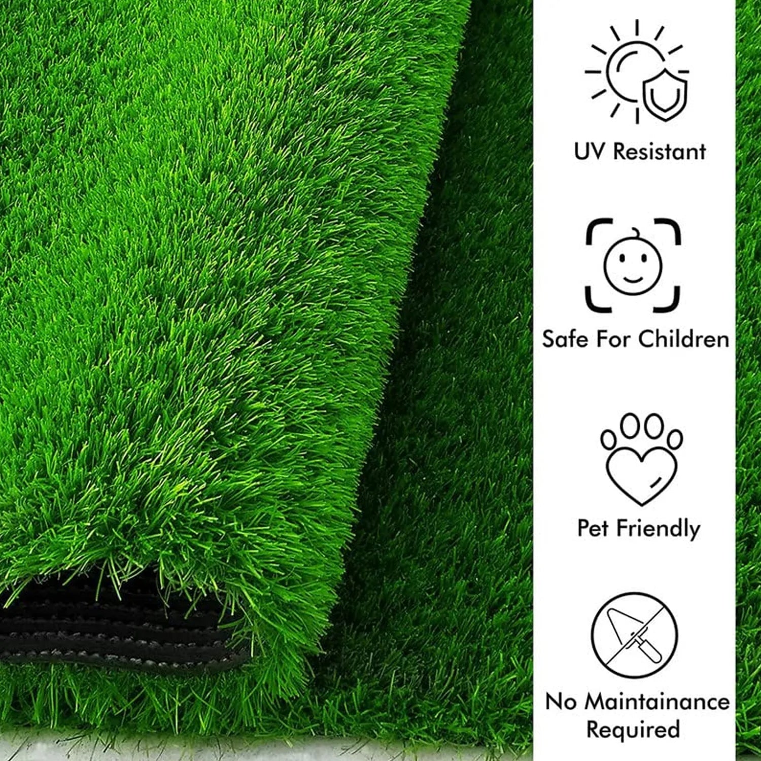 0612 Artificial Grass for Balcony Or Doormat, Soft and Durable Plastic Turf Carpet 58x38cm 0612 Artificial Grass for Balcony Or Doormat, Soft and Durable Plastic Turf Carpet 58x38cm